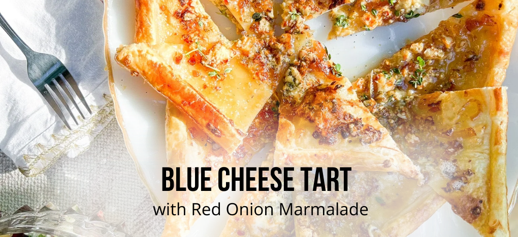 Blue Cheese Tart with Red Onion Marmalade