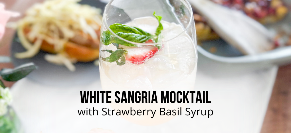Sparkling White Sangria Mocktail