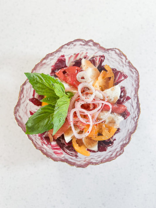 radicchio heirloom tomato salad