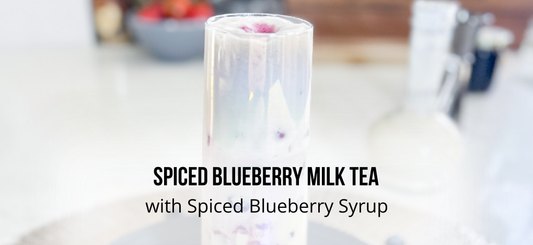 Spiced Blueberry Milk Tea