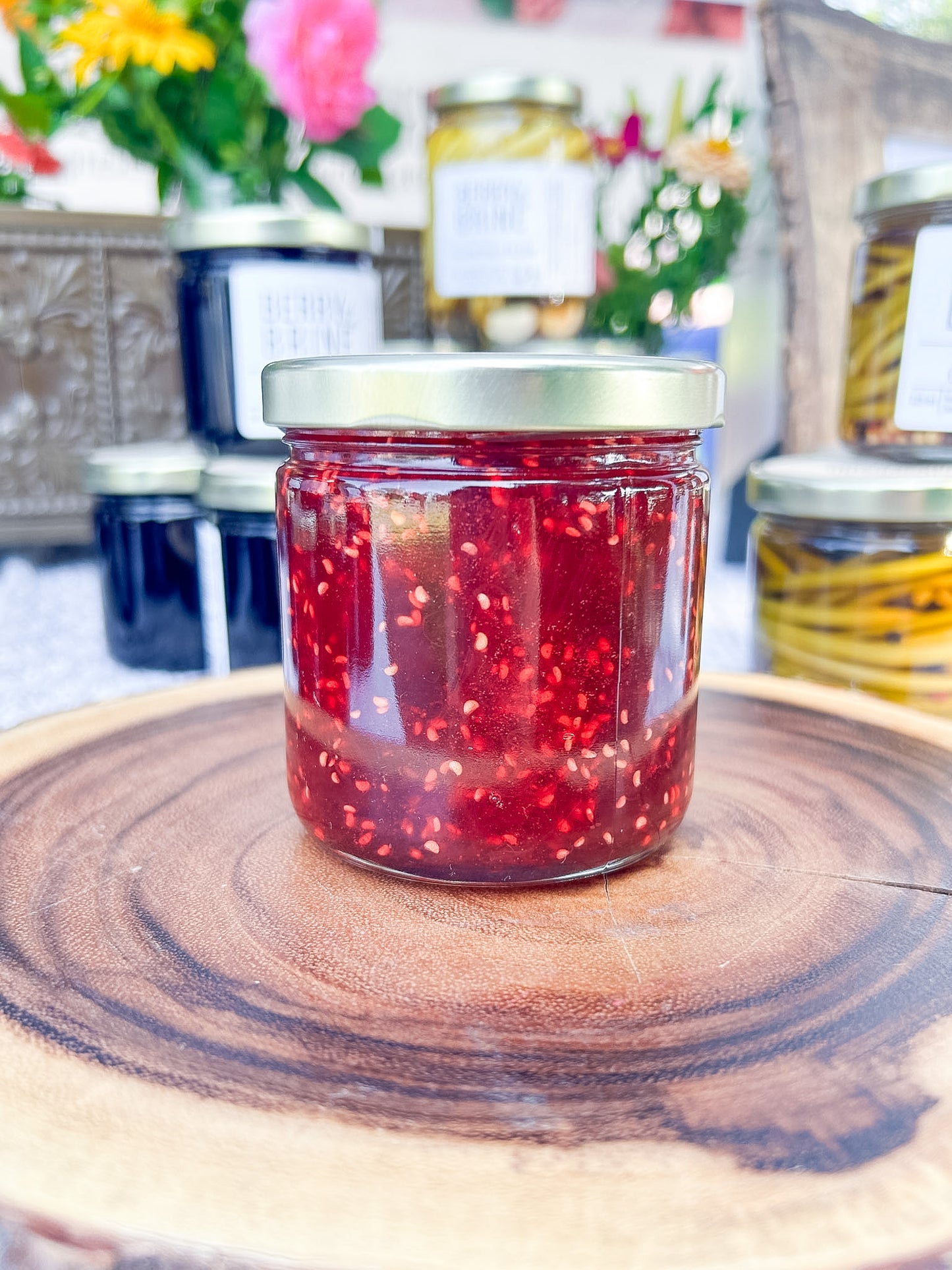 Raspberry Rhubarb Jam - Berry & Brine Local Preserves & Ottawa Catering