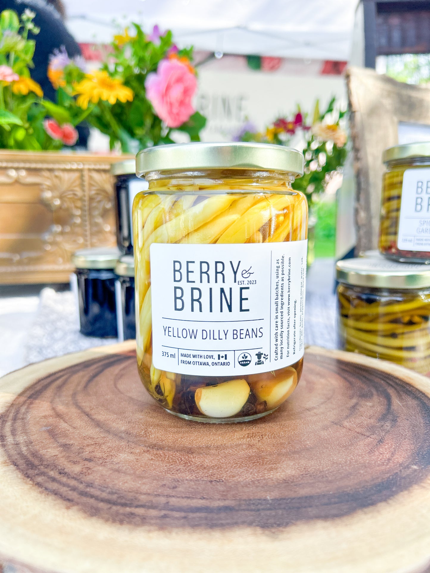 Yellow Dilly Beans- Berry and Brine Local Preserves & Ottawa Catering