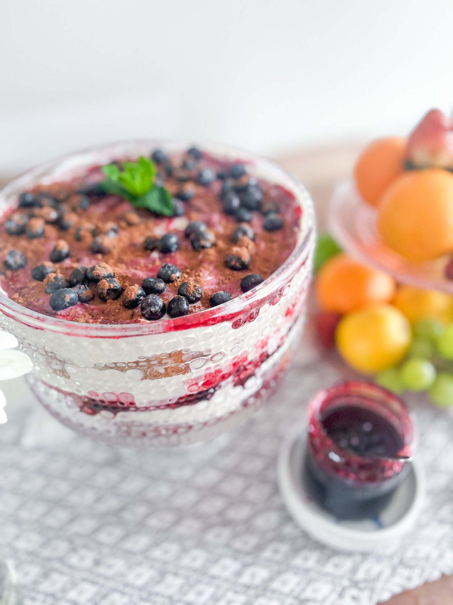 (Must-Try) Boozy Blueberry Tiramisu Trifle Recipe – Berry & Brine