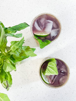 mezcal blueberry jam jar smash 