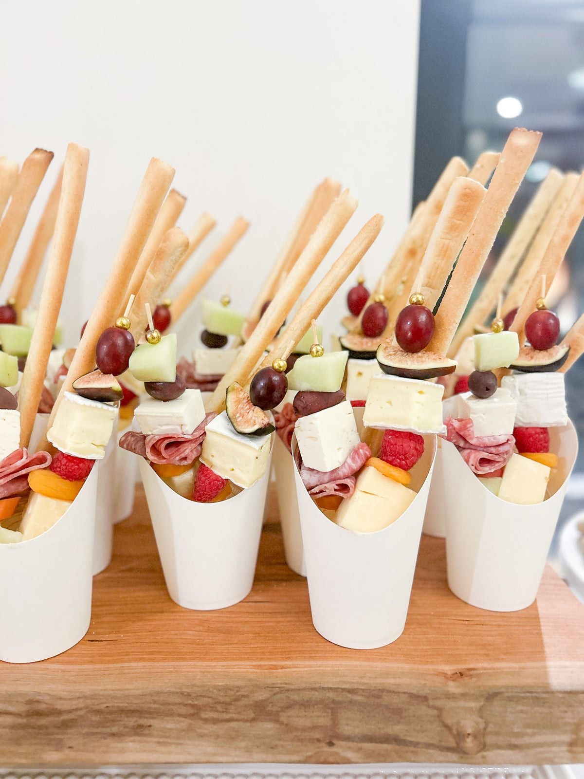 Genoa & havarti charcuterie cups