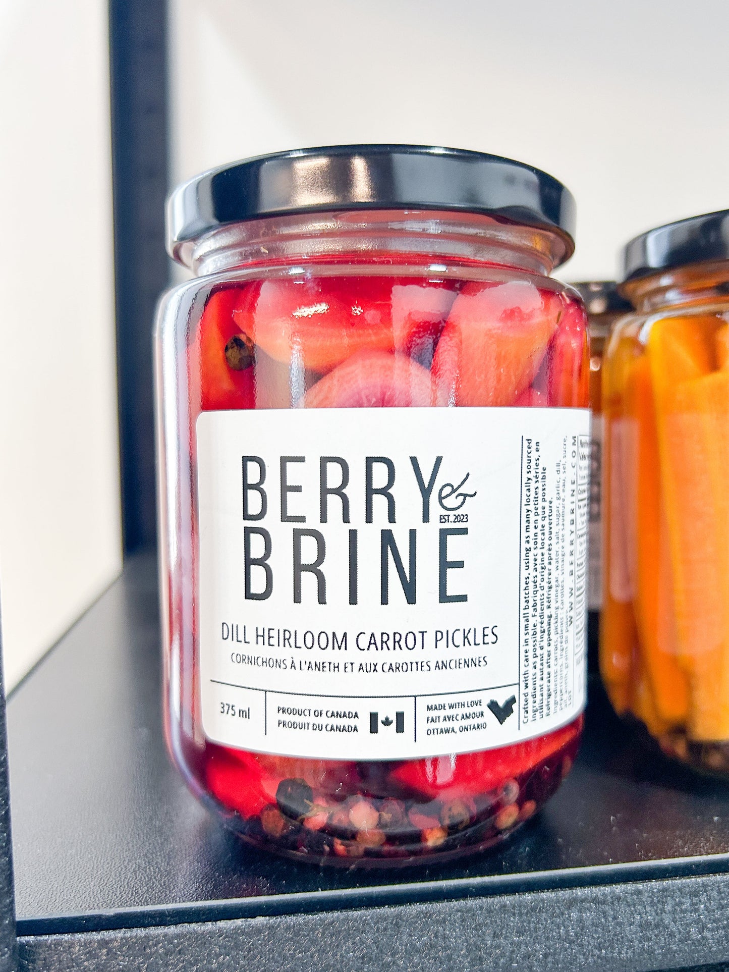 Dill Heirloom Carrot Pickles  - Berry and Brine Local Preserves & Ottawa Catering