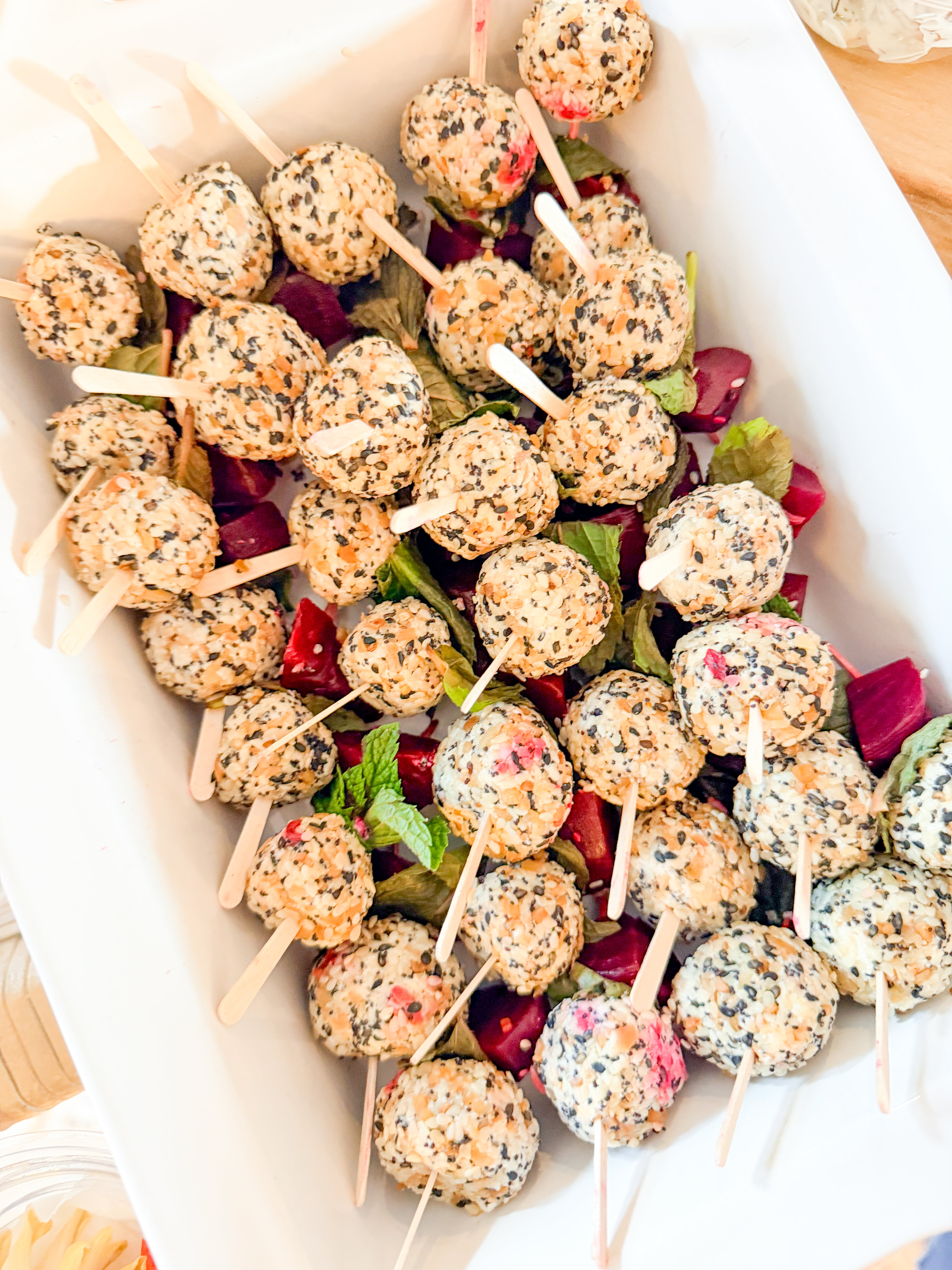 pickled-beet-goat-cheese-ball-skewers