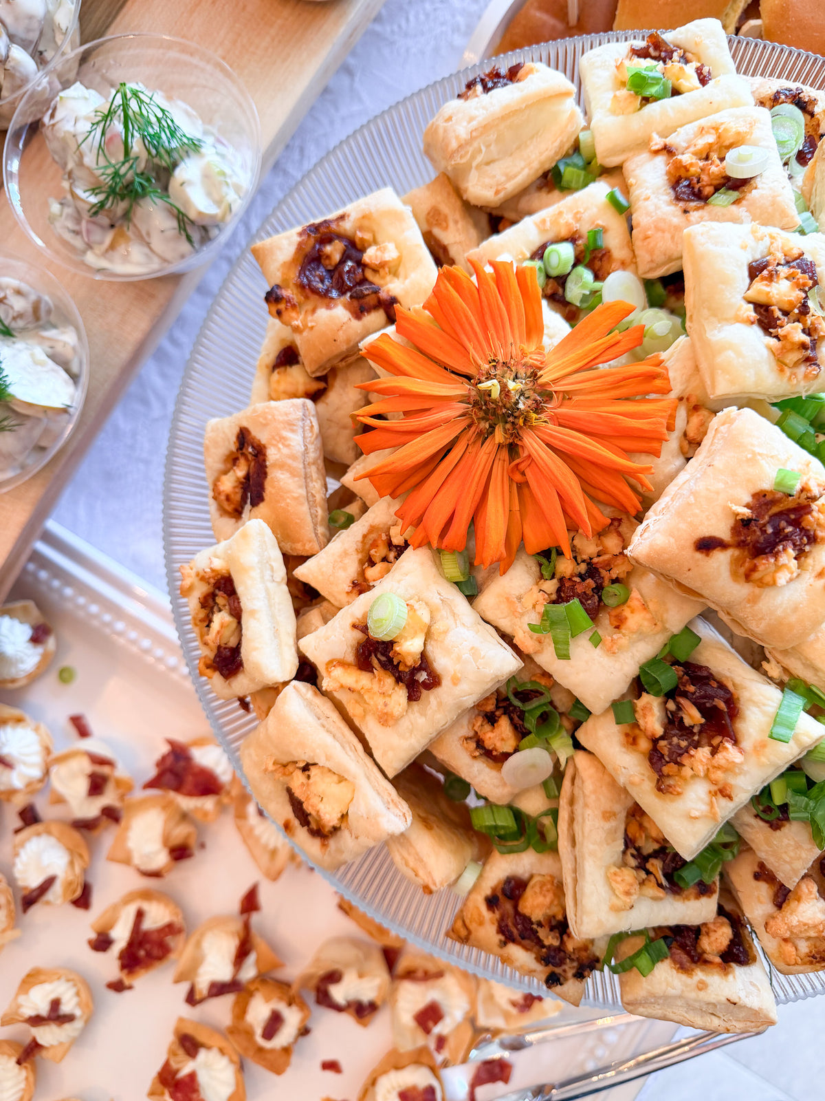 Puff Pastry with Feta & Cranberry Chutney