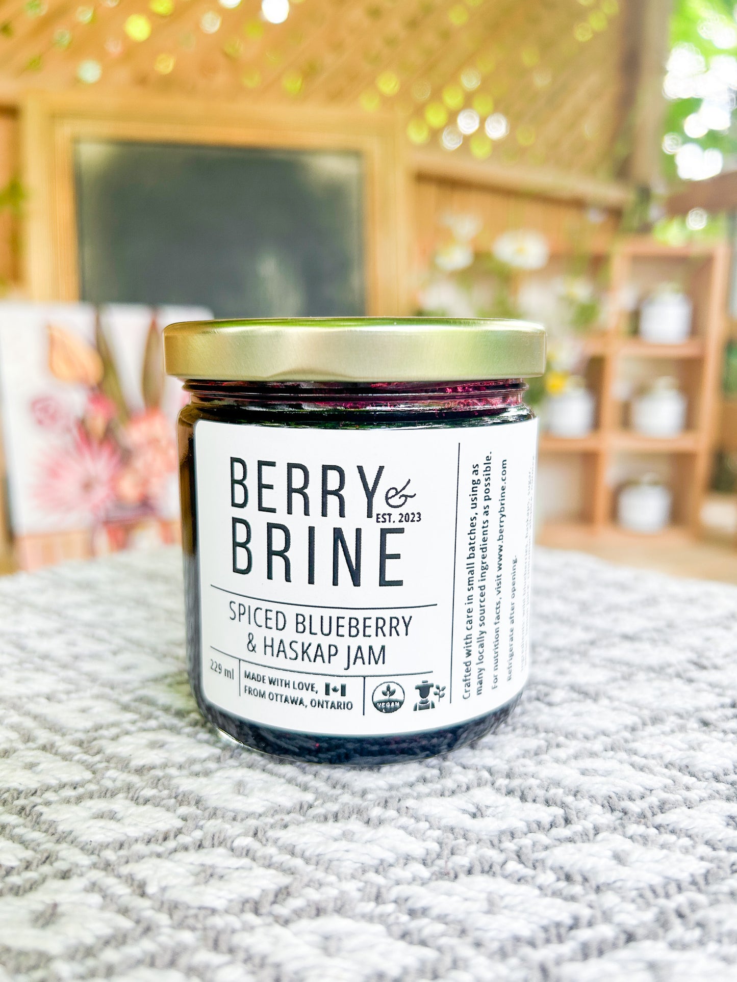 Spiced Wild Blueberry Jam - Berry and Brine Local Preserves & Ottawa Catering