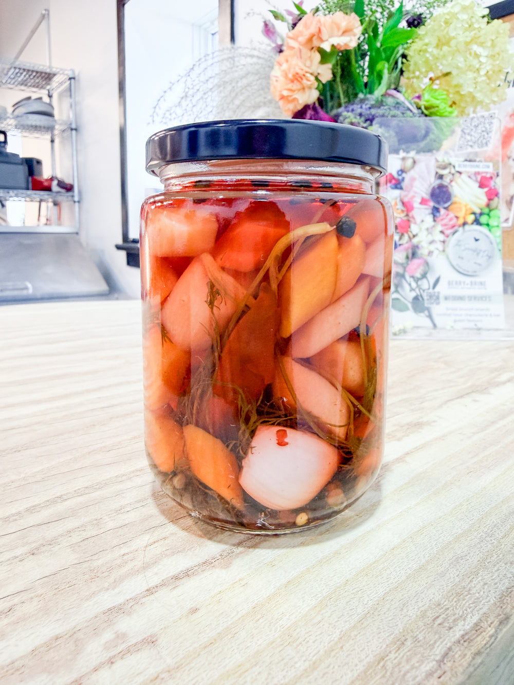 Spicy Dill Heirloom Carrot Pickles