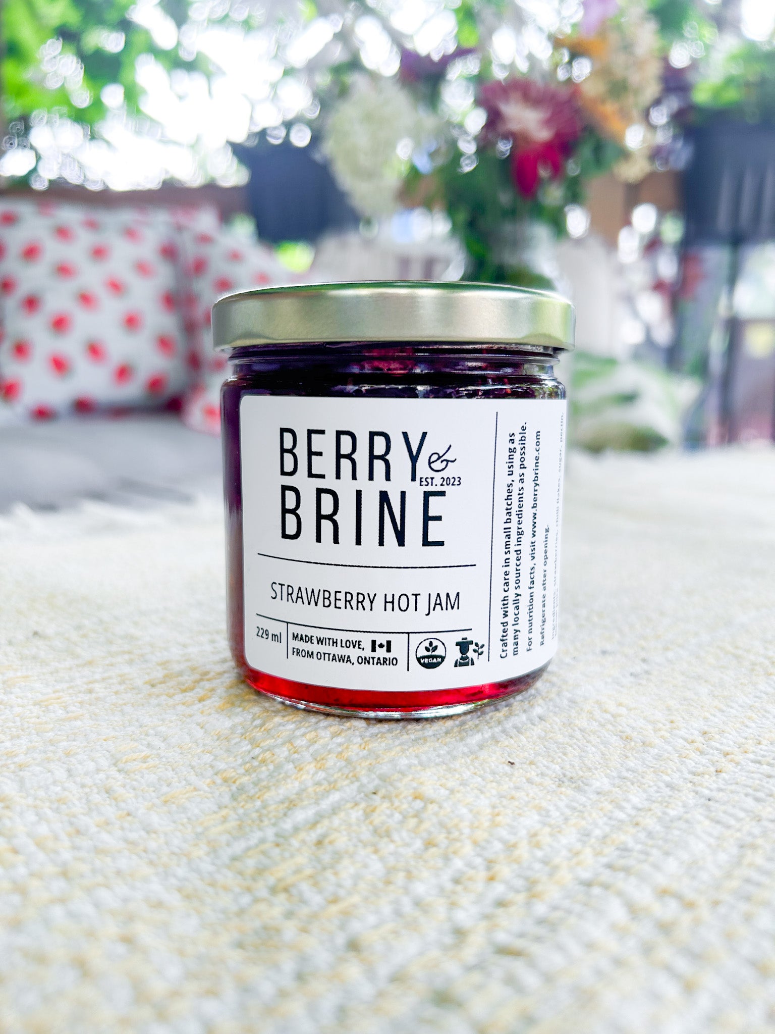 Strawberry Hot Jam - Berry and Brine Local Preserves & Ottawa Catering